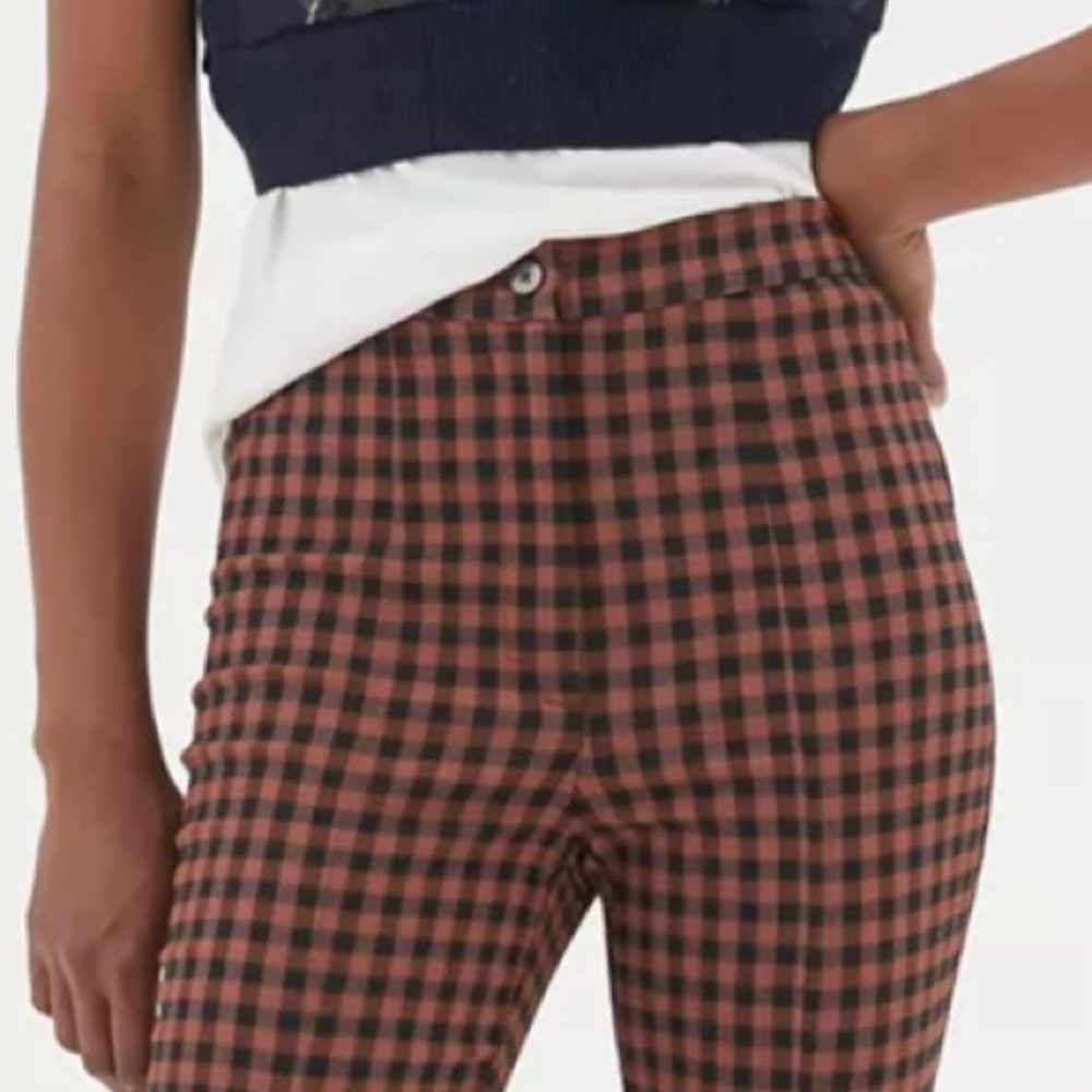 UO Tessa Plaid Notched Pant
